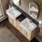 Thaxton 1500mm 4-Door 3-Drawer Double Basin Vanity Unit - Autumn Oak