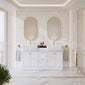 Thaxton 1500mm 4-Door 3-Drawer Double Basin Vanity Unit - Matt White