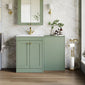Farlow Shaker 1100mm Floor Standing Minimalist Combination Pack - Satin Green
