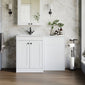 Farlow Shaker 1000mm Floor Standing Minimalist Combination Pack - Satin White