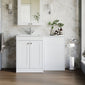 Farlow Shaker 1000mm Floor Standing Minimalist Combination Pack - Satin White