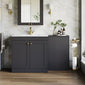 Farlow Shaker 1300mm Floor Standing Minimalist Combination Pack - Satin Soft Black