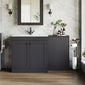 Farlow Shaker 1300mm Floor Standing Minimalist Combination Pack - Satin Soft Black