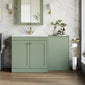 Farlow Shaker 1300mm Floor Standing Minimalist Combination Pack - Satin Green