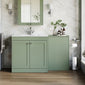 Farlow Shaker 1300mm Floor Standing Minimalist Combination Pack - Satin Green