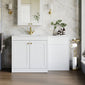 Farlow Shaker 1300mm Floor Standing Minimalist Combination Pack - Satin White
