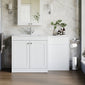 Farlow Shaker 1300mm Floor Standing Minimalist Combination Pack - Satin White