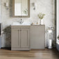 Farlow Shaker 1100mm Floor Standing Marble Top Basin Combination Pack - Pebble Grey