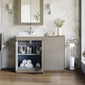 Farlow Shaker 1100mm Floor Standing Marble Top Basin Combination Pack - Pebble Grey