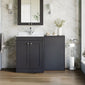 Farlow Shaker 1100mm Floor Standing Marble Top Basin Combination Pack - Satin Soft Black