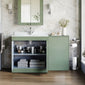 Farlow Shaker 1300mm Floor Standing Marble Top Basin Combination Pack - Satin Green