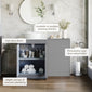 Farlow Shaker 1100mm Floor Standing Vessel Combination Pack - Satin Grey
