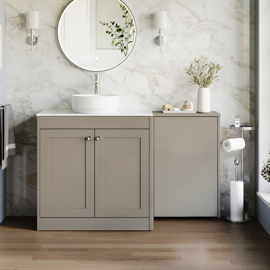  Farlow Shaker 1300mm Floor Standing Vessel Combination Pack - Pebble Grey