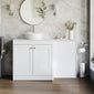 Farlow Shaker 1300mm Floor Standing Vessel Combination Pack - Satin White