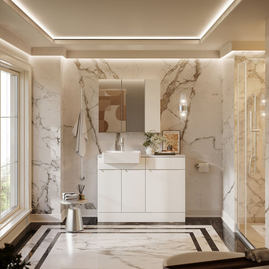  Gressin Door 1100mm WC Combination Pack - Matt White