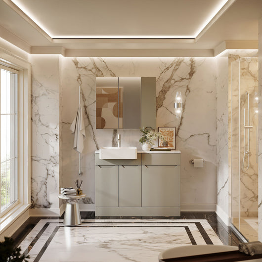 Gressin Door 1100mm WC Combination Pack - Pebble Grey
