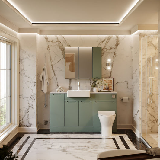  Gressin Door 1400mm Integrated Combination Pack - Fern Green