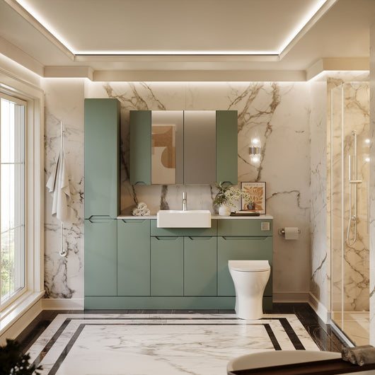  Gressin Door 1700mm Premier Storage Combination Pack - Fern Green