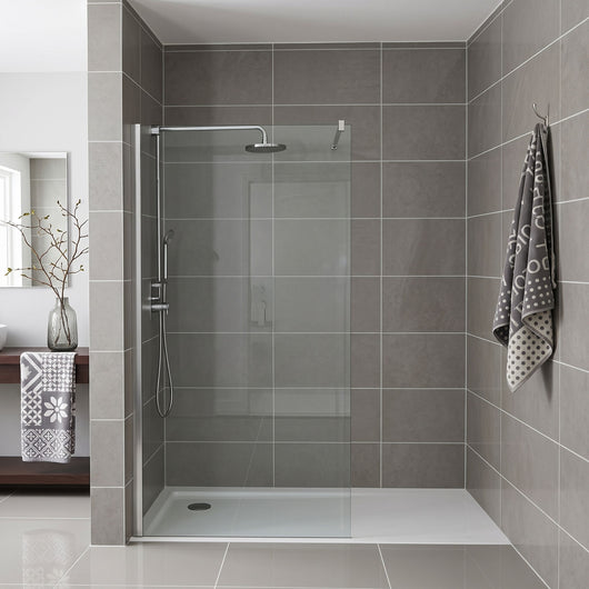  SDG Alumen 1000mm x 2000mm Wetroom Shower Screen - Chrome