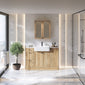 Thaxton Door 1200mm 3-Set Vanity Unit with Basin - Autumn Oak