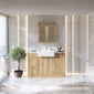 Thaxton Door 1200mm 3-Set Vanity Unit with Basin - Autumn Oak