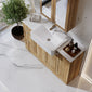 Thaxton Door 1200mm 3-Set Vanity Unit with Basin - Autumn Oak