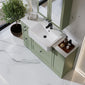 Thaxton Drawer 1200mm 3-Set Vanity Unit with Basin - Fern Green