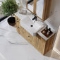 Thaxton Drawer 1200mm 3-Set Vanity Unit with Basin - Autumn Oak