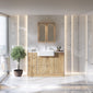 Thaxton Drawer 1200mm 3-Set Vanity Unit with Basin - Autumn Oak