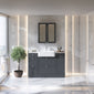 Thaxton Drawer 1200mm 3-Set Vanity Unit with Basin - Soft Black