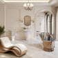 Cobre 1700 Copper Nickel Slipper Bath Traditional Suite with Huxton Basin Pedestal & Close Coupled Toilet