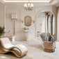 Cobre 1700 Copper Nickel Slipper Bath Traditional Suite with Huxton Basin Pedestal & High Level Cistern Toilet