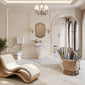 Cobre 1700 Copper Nickel Slipper Bath Traditional Suite with Huxton Basin Pedestal & Low Level Cistern Toilet
