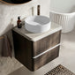 Royo Dai 600mm 2-Drawer Countertop Vanity Unit - Samara Ash
