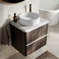 Royo Dai 600mm 2-Drawer Countertop Vanity Unit - Samara Ash