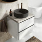 Royo Dai 600mm 2-Drawer Countertop Vanity Unit - Gloss White
