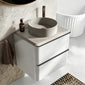 Royo Dai 600mm 2-Drawer Countertop Vanity Unit - Gloss White