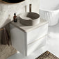 Royo Dai 600mm 2-Drawer Countertop Vanity Unit - Gloss White