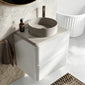 Royo Dai 600mm 2-Drawer Countertop Vanity Unit - Gloss White