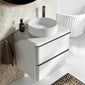 Royo Dai 600mm 2-Drawer Countertop Vanity Unit - Gloss White