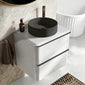 Royo Dai 600mm 2-Drawer Countertop Vanity Unit - Gloss White