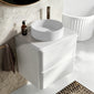 Royo Dai 600mm 2-Drawer Countertop Vanity Unit - Gloss White