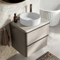 Royo Dai 600mm 2-Drawer Countertop Vanity Unit - Matt Sand