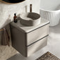 Royo Dai 600mm 2-Drawer Countertop Vanity Unit - Matt Sand