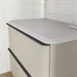 Royo Dai 800mm 2-Drawer Countertop Vanity Unit - Matt Sand