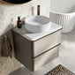 Royo Dai 600mm 2-Drawer Countertop Vanity Unit - Matt Sand