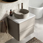 Royo Dai 600mm 2-Drawer Countertop Vanity Unit - Matt Sand
