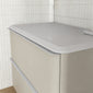Royo Dai 800mm 2-Drawer Countertop Vanity Unit - Matt Sand