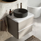 Royo Dai 600mm 2-Drawer Countertop Vanity Unit - Matt Sand