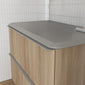 Royo Dai 1000mm 2-Drawer Countertop Vanity Unit - Nordic Oak